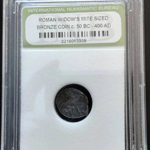 #3309 Roman Widow's Mite Ancient Coin artifact